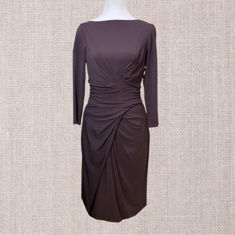 Max Mara Frisia Draped Jersey Dress Womens EU 40 / US 6
